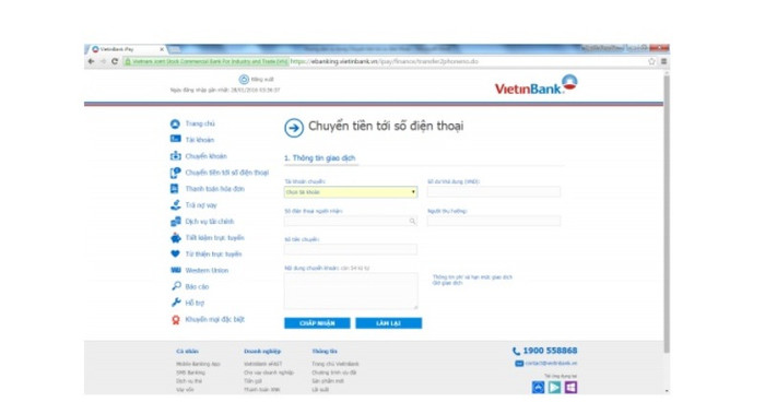 Bước 3: Tạo mã rút tiền