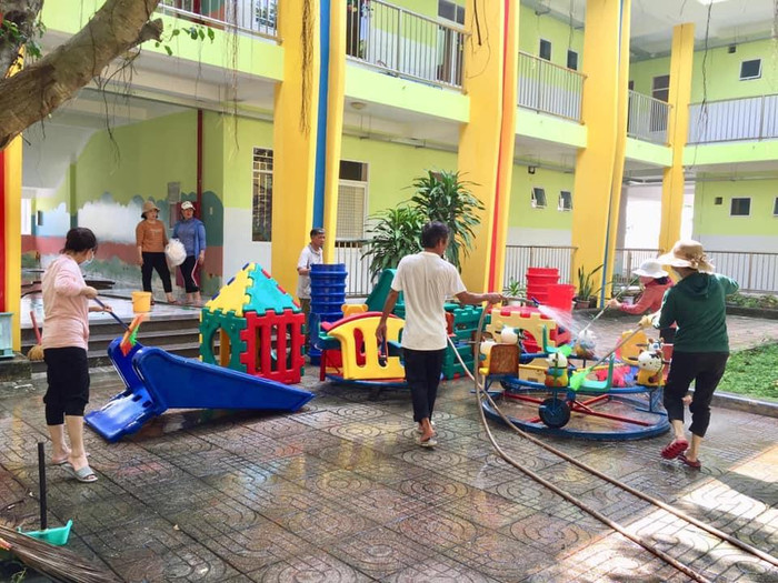 Tại Trường Mần non Hoa Sen, huyện Xuyên Mộc (tỉnh )Bà Rịa - Vũng Tàu. Ảnh: Fanpage Ngọn hải đăng Tại Trường Mần non Hoa Sen, huyện Xuyên Mộc (tỉnh )Bà Rịa - Vũng Tàu. Ảnh: Fanpage Ngọn hải đăng