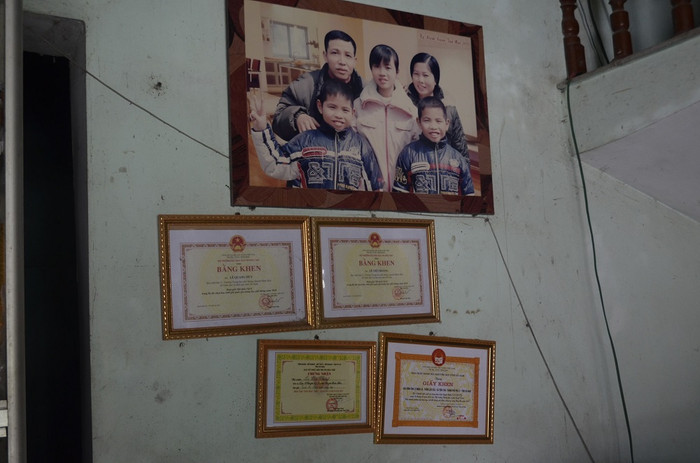 Hai anh em sinh đôi Huy - Hoàng luôn là niềm tự hào của gia đình (ảnh Kim Sơn).