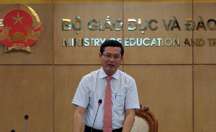 Thứ trưởng Nguyễn Văn Phúc (ảnh nguồn Bộ Giáo dục và Đào tạo). Thứ trưởng Nguyễn Văn Phúc (ảnh nguồn Bộ Giáo dục và Đào tạo).