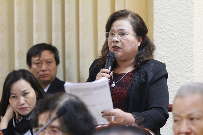 Bà Trần Thị Phương - Chủ tịch Hội đồng quản trị trường Cao đẳng ASEAN phát biểu tại hội thảo (Ảnh: Thùy Linh) Bà Trần Thị Phương - Chủ tịch Hội đồng quản trị trường Cao đẳng ASEAN phát biểu tại hội thảo (Ảnh: Thùy Linh)