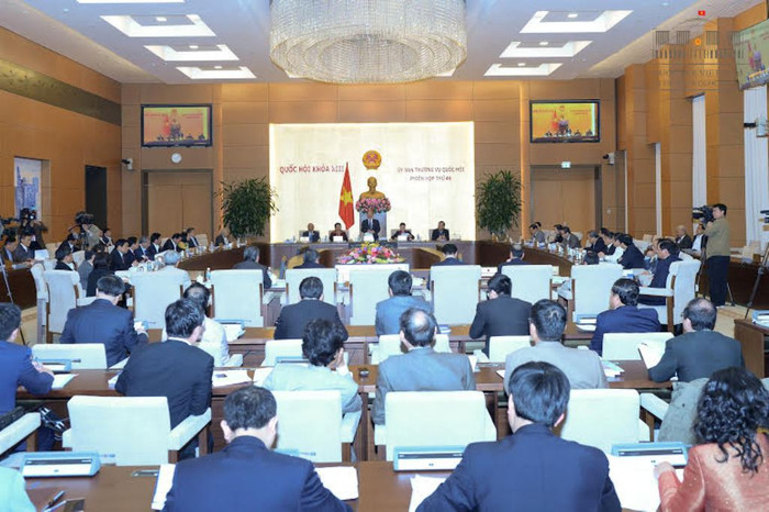 Toàn cảnh phiên khai mạc kỳ họp thứ 46 Ủy ban Thường vụ Quốc hội. Ảnh: quochoi.vn.
