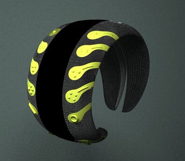 10. Điện thoại đeo tay Yuxa Nhà thiết kế người Mexico mang tên Veronica Eugenia Rodriguez Ortiz đã đưa ra ý tưởng về chiếc điện thoại đeo tay nhỏ gọn, chống nước có tên Yuxa. Yuxa có thiết kế như chiếc vòng đeo tay nhỏ gọn, với chất liệu làm bằng những vật liệu sinh thái thân thiện với môi trường như chất dẻo sinh học hay sợi thực vật. Cơ chế hoạt động của máy khá rõ ràng khi trên thân máy có tích hợp các phím bấm và màn hình nhỏ hiển thị bằng đèn OLED chạy dọc. Khi có cuộc gọi đến máy sẽ rung mạnh giúp thông báo có cuộc gọi đến. 10. Điện thoại đeo tay Yuxa Nhà thiết kế người Mexico mang tên Veronica Eugenia Rodriguez Ortiz đã đưa ra ý tưởng về chiếc điện thoại đeo tay nhỏ gọn, chống nước có tên Yuxa. Yuxa có thiết kế như chiếc vòng đeo tay nhỏ gọn, với chất liệu làm bằng những vật liệu sinh thái thân thiện với môi trường như chất dẻo sinh học hay sợi thực vật. Cơ chế hoạt động của máy khá rõ ràng khi trên thân máy có tích hợp các phím bấm và màn hình nhỏ hiển thị bằng đèn OLED chạy dọc. Khi có cuộc gọi đến máy sẽ rung mạnh giúp thông báo có cuộc gọi đến.