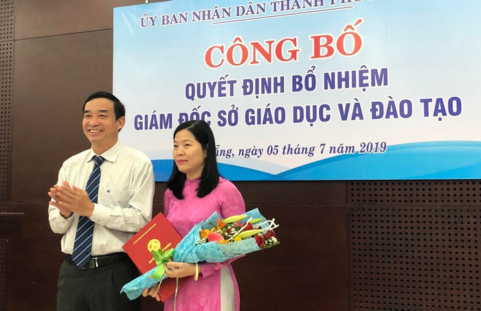 Bà Lê Thị Bích Thuận được bổ nhiệm làm Giám đốc sở Giáo dục và Đào tạo Đà Nẵng. Ảnh: MT Bà Lê Thị Bích Thuận được bổ nhiệm làm Giám đốc sở Giáo dục và Đào tạo Đà Nẵng. Ảnh: MT