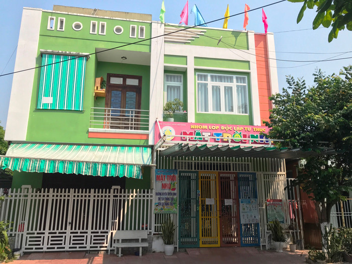 Nhóm lớp độc lập tư thục Mặt Trời Nhỏ, nơi xảy ra vụ việc thương tâm. Ảnh: AN Nhóm lớp độc lập tư thục Mặt Trời Nhỏ, nơi xảy ra vụ việc thương tâm. Ảnh: AN