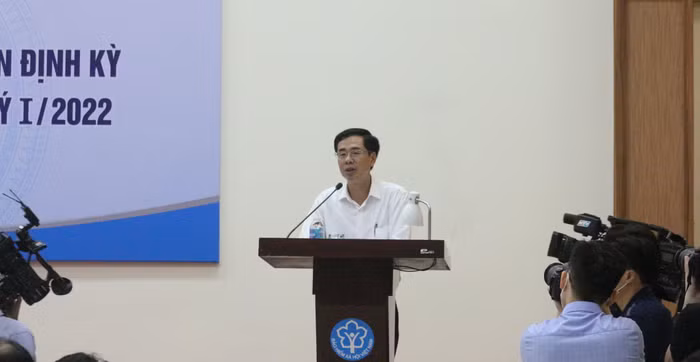 Ông Đào Việt Ánh - Phó Tổng Giám đốc Bảo hiểm xã hội Việt Nam phát biểu. Ảnh: Trung Dũng Ông Đào Việt Ánh - Phó Tổng Giám đốc Bảo hiểm xã hội Việt Nam phát biểu. Ảnh: Trung Dũng