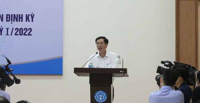 Ông Đào Việt Ánh - Phó Tổng Giám đốc Bảo hiểm xã hội Việt Nam phát biểu. Ảnh: Trung Dũng Ông Đào Việt Ánh - Phó Tổng Giám đốc Bảo hiểm xã hội Việt Nam phát biểu. Ảnh: Trung Dũng