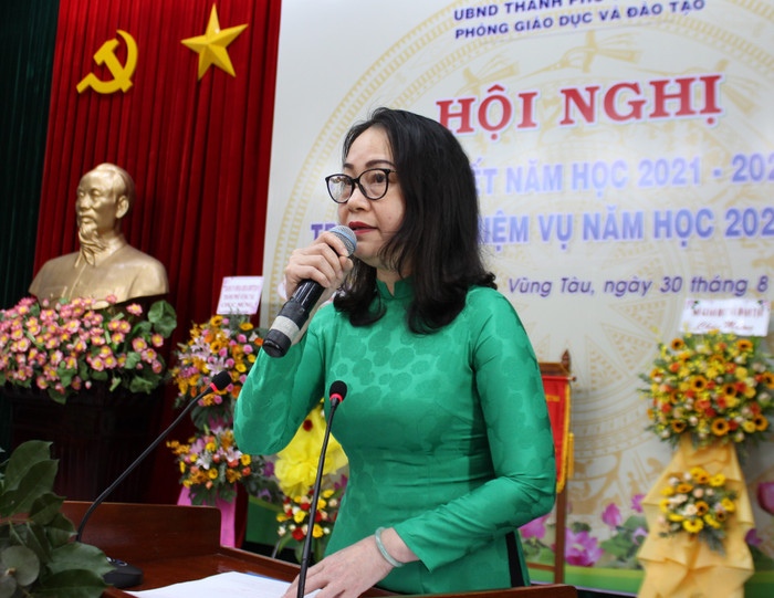 Cô Trần Thị Ngọc Châu - Giám đốc Sở Giáo dục và Đào tạo tỉnh Bà Rịa - Vũng Tàu. Ảnh: mattran.baria-vungtau.gov.vn Cô Trần Thị Ngọc Châu - Giám đốc Sở Giáo dục và Đào tạo tỉnh Bà Rịa - Vũng Tàu. Ảnh: mattran.baria-vungtau.gov.vn