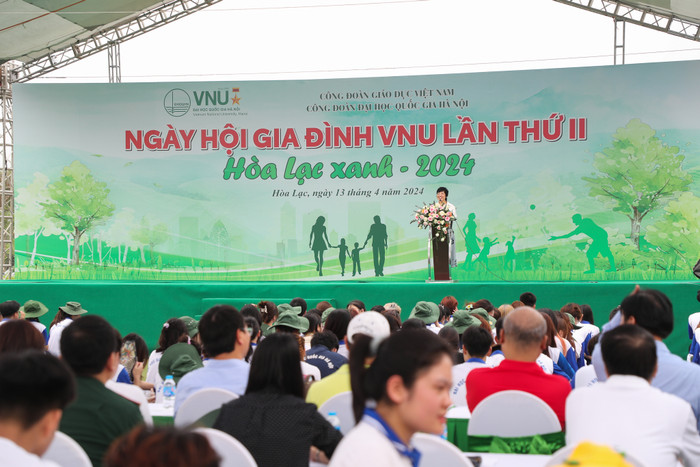 Ngày 13/04/2024, tại Hòa Lạc, Công đoàn Đại học Quốc gia Hà Nội tổ chức Ngày hội Gia đình VNU năm 2024 với chủ đề “Hòa Lạc xanh”. VNU - Ngay hoi gia dinh VNU 2024 (18).jpg