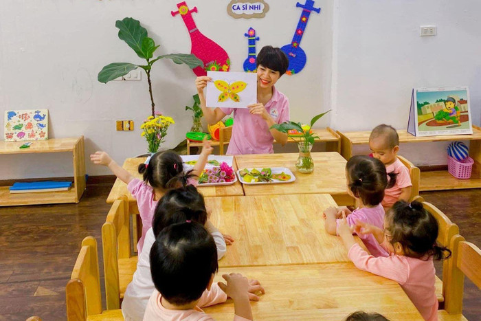 Các em học sinh Trường Mầm non trải nghiệm Future Kids trong giờ học (Nguồn: Trường Mầm non trải nghiệm Future Kids). Các em học sinh Trường Mầm non trải nghiệm Future Kids trong giờ học (Nguồn: Trường Mầm non trải nghiệm Future Kids).