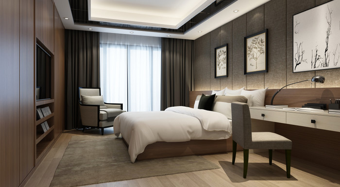 Phòng ngủ trong căn hộ dự án Central Field được thiết kế với không gian thoáng đón ánh sáng thiên nhiên.