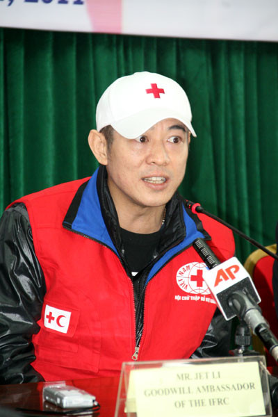 Trước khi kết thúc chuyến thăm Việt Nam, ngôi sao võ thuật, ngôi sao điện ảnh Trung Quốc Lý Liên Kiệt đã có cuộc gặp gỡ, trao đổi với báo chí. (Ảnh: Văn Trinh) Trước khi kết thúc chuyến thăm Việt Nam, ngôi sao võ thuật, ngôi sao điện ảnh Trung Quốc Lý Liên Kiệt đã có cuộc gặp gỡ, trao đổi với báo chí. (Ảnh: Văn Trinh)