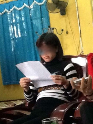 Giáo viên H. xác nhận mình từng bị hành hung.