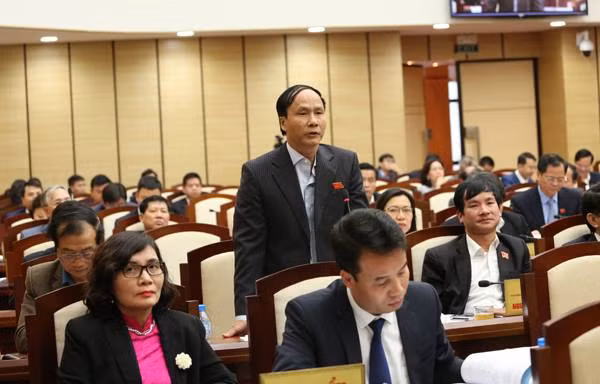 Đại biểu Nguyễn Hoài Nam đại biểu quận Hoàng Mai (ảnh nguồn hanoimoi.com.vn).