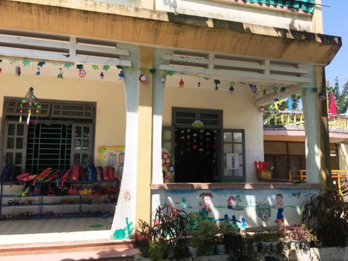 Trường mầm non Đại Hồng cụm Hà Vi, nơi cháu Tr. đang theo học. Ảnh: TB Trường mầm non Đại Hồng cụm Hà Vi, nơi cháu Tr. đang theo học. Ảnh: TB