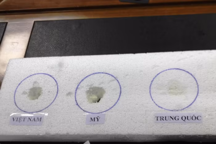 Dầu cá Omega 3 được chọn thực nghiệm từ 3 nước khác nhau: Việt Nam, Mỹ và Trung Quốc. Đây là những sản phẩm được phép lưu hành an toàn với người tiêu dùng.