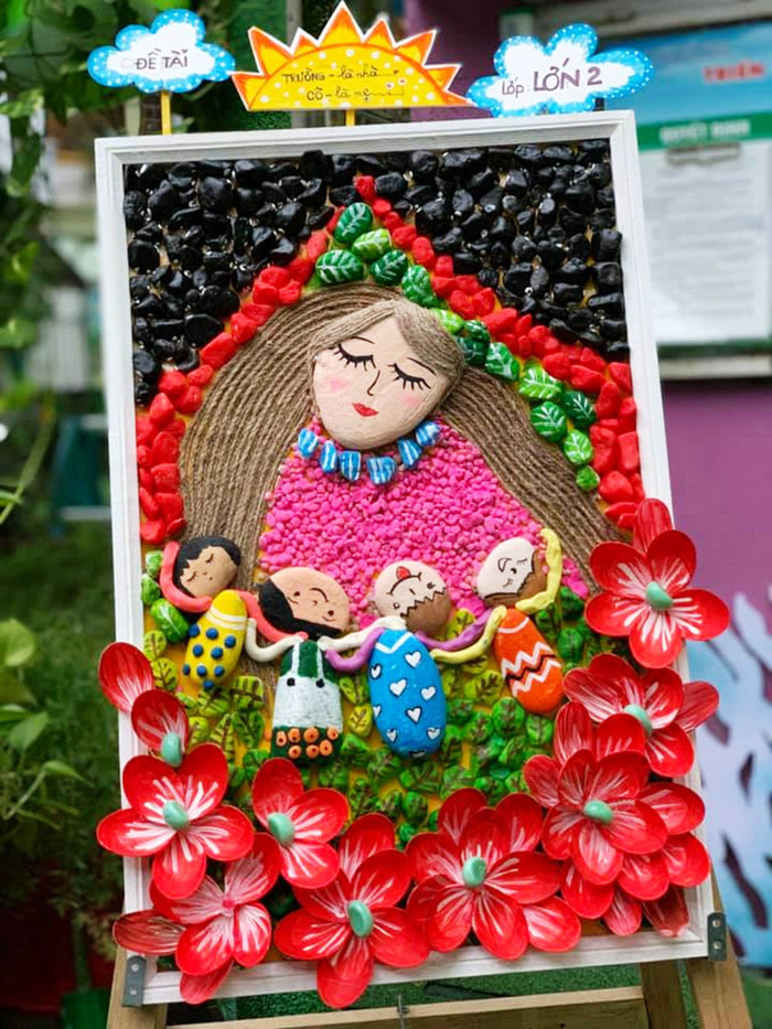 Mỗi bức tranh là một sự sáng tạo.