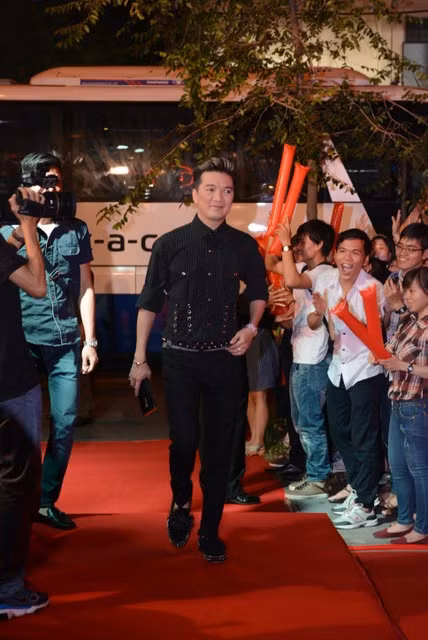 Mr.Đàm tranh thủ bay về từ Hà Giang để tham dự sự kiện