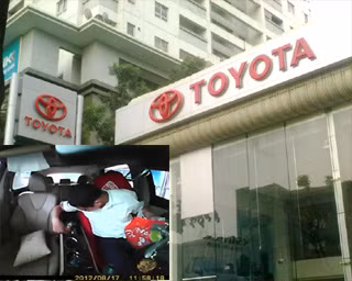 Toyota Láng Hạ đình chỉ nhân viên trộm đồ của khách trên xe ô tô