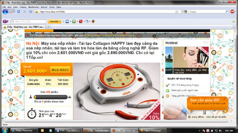 Sàn TMĐT mua theo nhóm 1top sẽ không bán thay hộ doanh nghiệp mà để doanh nghiệp tự đăng tin khuyến mại của mình lên trên website. Hàng ngày có khoảng 1.000 deal cho người tiêu dùng lựa chọn. Sàn TMĐT mua theo nhóm 1top sẽ không bán thay hộ doanh nghiệp mà để doanh nghiệp tự đăng tin khuyến mại của mình lên trên website. Hàng ngày có khoảng 1.000 deal cho người tiêu dùng lựa chọn.