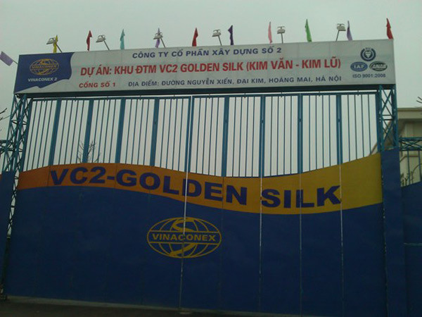 8. Khu đô thị mới Kim Văn – Kim Lũ (Golden Silk) tại phường Đại Kim, quận Hoàng Mai, Hà Nội do Cty CP Xây dựng số 2 (Vinaconex 2) làm chủ đầu tư. Dự án được khởi công quý 1 năm 2011 và dự kiến hoàn thành vào năm 2015.