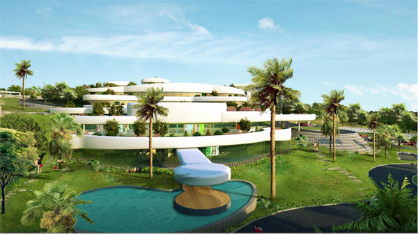 Để đạt được những tiêu chí về sự sang trọng, tiện nghi và đẳng cấp, mỗi dinh thự được thiết kế gồm 2 tầng ở và 1 tầng hầm với bể bơi ngoài trời nằm giữa một khuôn viên rộng rãi trên đỉnh đồi với tầm nhìn trải rộng ra khung cảnh, núi sông, đồng quê phía dưới.