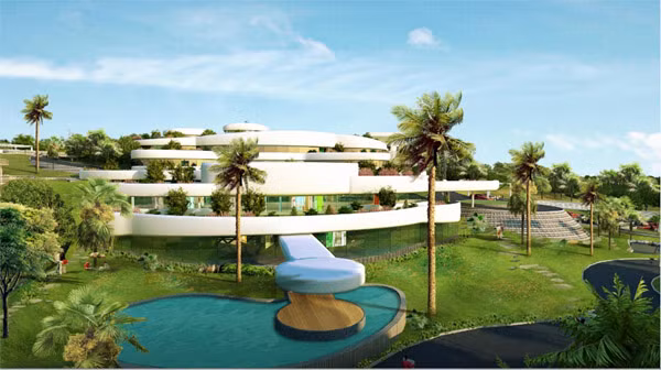 Để đạt được những tiêu chí về sự sang trọng, tiện nghi và đẳng cấp, mỗi dinh thự được thiết kế gồm 2 tầng ở và 1 tầng hầm với bể bơi ngoài trời nằm giữa một khuôn viên rộng rãi trên đỉnh đồi với tầm nhìn trải rộng ra khung cảnh, núi sông, đồng quê phía dưới.