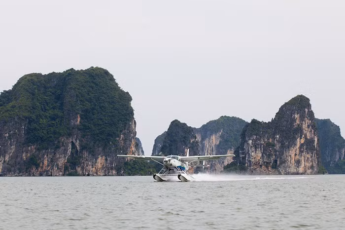 Hải Âu đang thua lỗ nặng nguy cơ ngừng bay - ảnh thủy phi cơ của Hãng hàng không Hải Âu/ nguồn Hải Âu