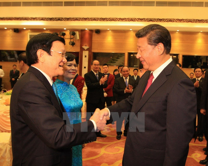 Những hình ảnh tiệc chiêu đãi ông Tập Cận Bình thăm Việt Nam ảnh 2 Những hình ảnh tiệc chiêu đãi ông Tập Cận Bình thăm Việt Nam ảnh 2