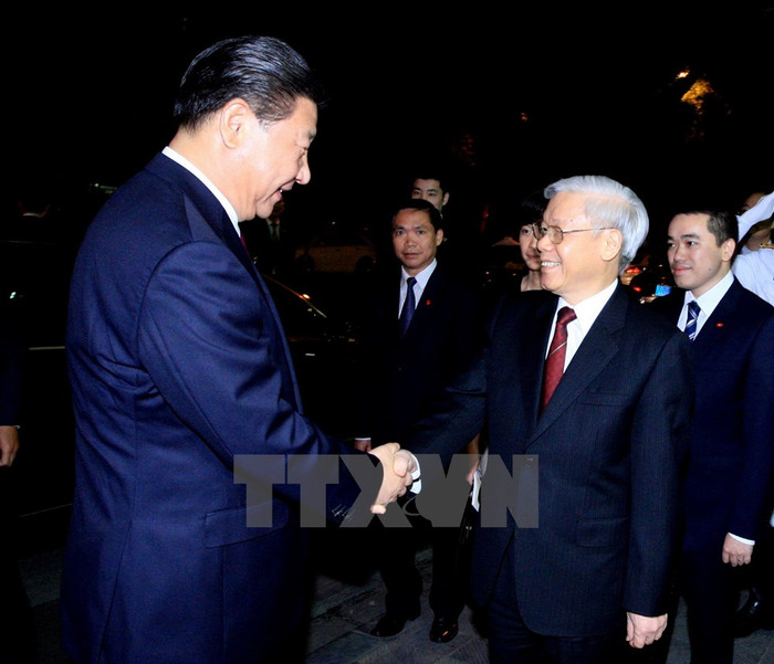 Những hình ảnh tiệc chiêu đãi ông Tập Cận Bình thăm Việt Nam ảnh 1 Những hình ảnh tiệc chiêu đãi ông Tập Cận Bình thăm Việt Nam ảnh 1