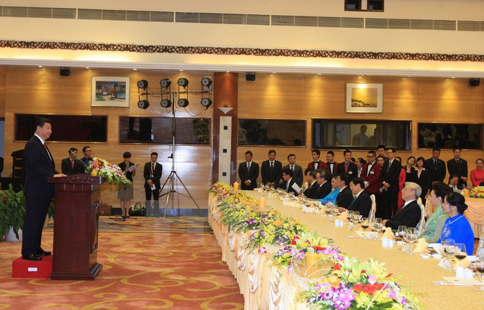 Những hình ảnh tiệc chiêu đãi ông Tập Cận Bình thăm Việt Nam ảnh 5 Những hình ảnh tiệc chiêu đãi ông Tập Cận Bình thăm Việt Nam ảnh 5