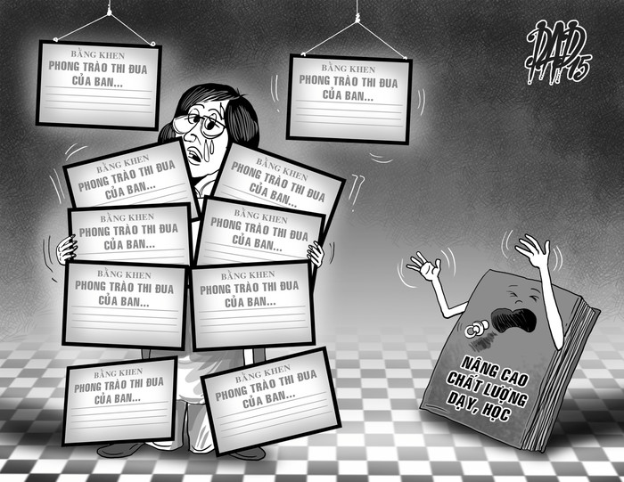 Cứ thi đua là ... biến tướng ảnh 1 Cứ thi đua là ... biến tướng ảnh 1