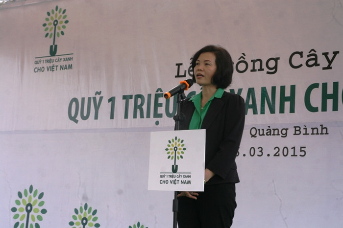 Đại diện Vinamilk bà Bùi Thị Hương, Giám Đốc Điều hành Công ty Cổ phần sữa Việt Nam-Vinamilk chia sẻ: "Chương trình Quỹ 1 triệu cây xanh cho Việt Nam với mong muốn được chung tay cùng với cộng đồng xã hội cải thiện môi trường sống xung quanh, cho chính chúng ta và thế hệ tương lai". Theo bà Hương, việc Vinamilk cùng Quỹ 1 triệu cây xanh trồng cây tại khu mộ cố Đại tướng Võ Nguyên Giáp thay lời tri ân của thế hệ trẻ với công lao to lớn của cố Đại tướng với sự nghiệp đấu tranh bảo vệ tổ quốc.