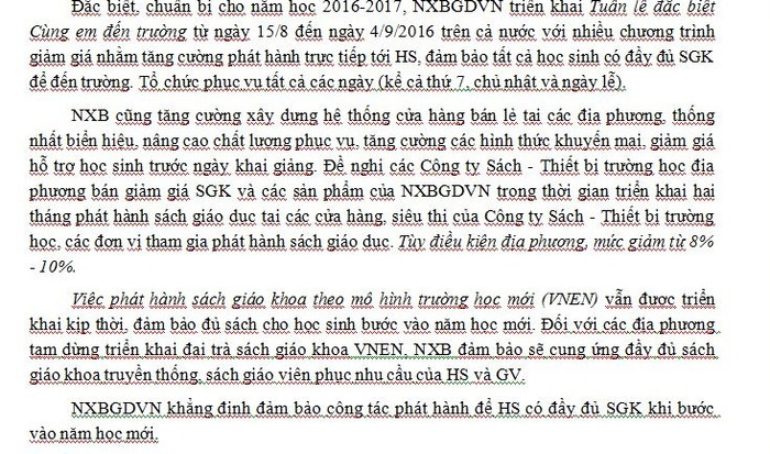 NXB Giáo dục Việt Nam tiếp tục phát hành sách giáo khoa VNEN (Ảnh chụp màn hình) NXB Giáo dục Việt Nam tiếp tục phát hành sách giáo khoa VNEN (Ảnh chụp màn hình)