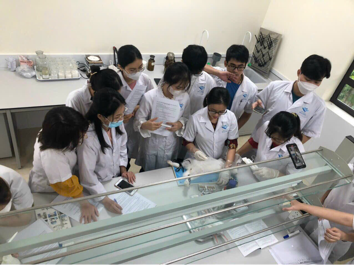 Hình ảnh thực hành môn Dược lý tại phòng thực hành Khoa Dược – Trường Đại học Hòa Bình. Ảnh: NVCC Hình ảnh thực hành môn Dược lý tại phòng thực hành Khoa Dược – Trường Đại học Hòa Bình. Ảnh: NVCC