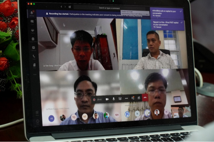 Trường Đại học đã nâng cao hệ thống công nghệ thông tin để đẩy mạnh hoạt động giảng dạy trực tuyến. Ảnh: AN Trường Đại học đã nâng cao hệ thống công nghệ thông tin để đẩy mạnh hoạt động giảng dạy trực tuyến. Ảnh: AN