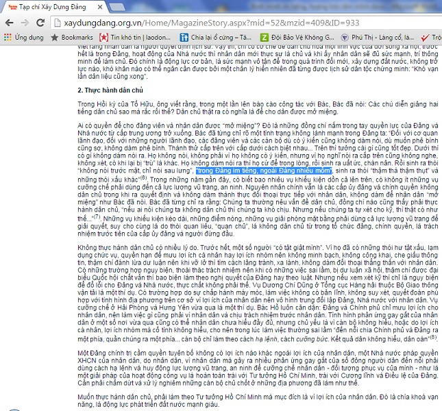 Đoạn văn bài viết “Động lực cơ bản của quá trình đổi mới” (Ảnh chụp màn hình) Đoạn văn bài viết “Động lực cơ bản của quá trình đổi mới” (Ảnh chụp màn hình)