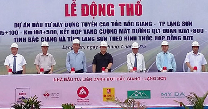 Lễ động thổ cao tốc Bắc Giang - Lạng Sơn. ảnh nguồn Sài Gòn Giải Phóng Lễ động thổ cao tốc Bắc Giang - Lạng Sơn. ảnh nguồn Sài Gòn Giải Phóng