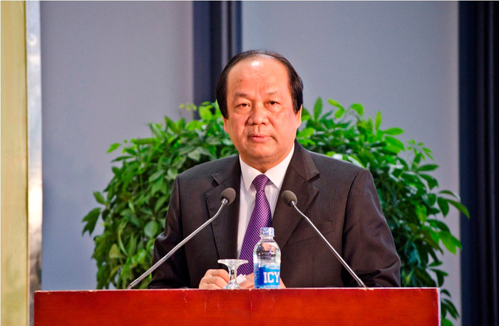 Bộ trưởng Mai Tiến Dũng thông tin tại buổi họp báo - ảnh: H.Lực Bộ trưởng Mai Tiến Dũng thông tin tại buổi họp báo - ảnh: H.Lực