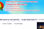 Phụ huynh phản ánh Trường tiểu học Hoa Lư có nhiều khoản thu không rõ ràng, thiếu minh bạch. Ảnh: AN