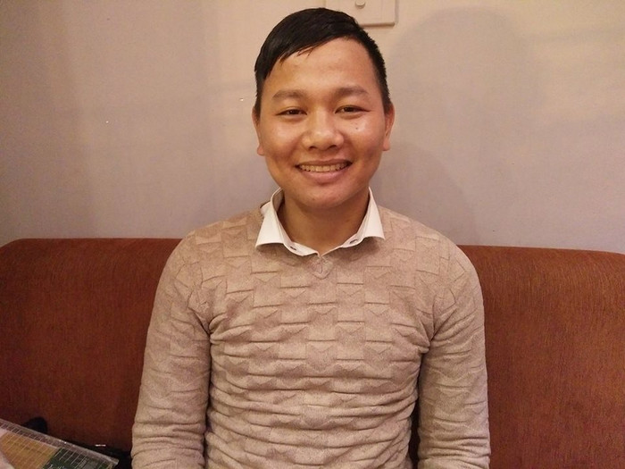 Anh Nguyễn Văn Thắng trò chuyện với phóng viên (ảnh Trinh Phúc). Anh Nguyễn Văn Thắng trò chuyện với phóng viên (ảnh Trinh Phúc).