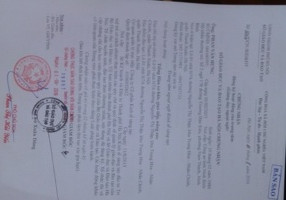 Trong giấy chứng nhận có ghi rõ tên là Trung tâm ngoại ngữ Kinh tế sáng tạo (ảnh Trinh Phúc). Trong giấy chứng nhận có ghi rõ tên là Trung tâm ngoại ngữ Kinh tế sáng tạo (ảnh Trinh Phúc).