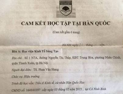 Ông Phan Văn Hưng đã mạo danh chức vụ Hiệu trưởng khi giao kết hợp đồng (ảnh Trinh Phúc). Ông Phan Văn Hưng đã mạo danh chức vụ Hiệu trưởng khi giao kết hợp đồng (ảnh Trinh Phúc).