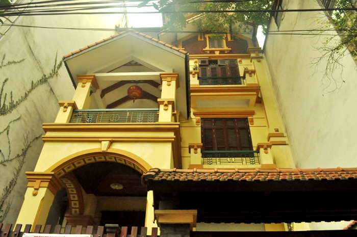 Ngôi nhà 130 tỷ của con trai bà Liễu khi chưa phá.