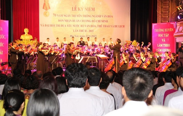 70 năm Ngành văn hóa được trao tặng Huân chương Hồ Chí Minh lần 2 ảnh 3 70 năm Ngành văn hóa được trao tặng Huân chương Hồ Chí Minh lần 2 ảnh 3