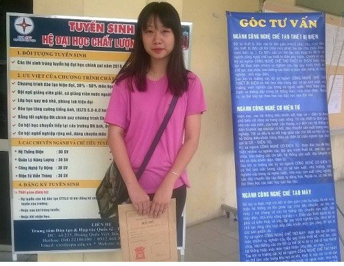 Thí sinh Văn Anh Thư – nộp hồ sơ vào ngành kế toán doanh nghiệp 30 chỉ tiêu của Đại học Điện lực Thí sinh Văn Anh Thư – nộp hồ sơ vào ngành kế toán doanh nghiệp 30 chỉ tiêu của Đại học Điện lực