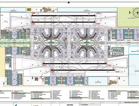 Thiết kế ý tưởng sân bay Long Thành trong hồ sơ quy hoạch được duyệt - Nguồn Cục Hàng không Việt Nam. Thiết kế ý tưởng sân bay Long Thành trong hồ sơ quy hoạch được duyệt - Nguồn Cục Hàng không Việt Nam.