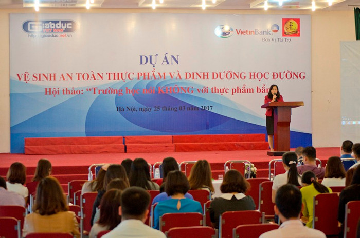 Hội thảo “Trường học nói không với thực phẩm bẩn” do Báo Điện tử Giáo dục Việt Nam tổ chức - ảnh: Hoàng Lực. Hội thảo “Trường học nói không với thực phẩm bẩn” do Báo Điện tử Giáo dục Việt Nam tổ chức - ảnh: Hoàng Lực.