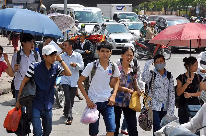 Hối hả trong dòng xe cộ đông đúc