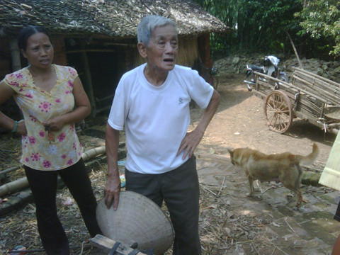 Ông Ngà khi vụ thảm sát mới xảy ra. Ông Ngà khi vụ thảm sát mới xảy ra.